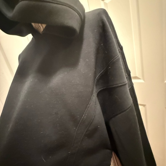 Abercrombie and Fitch YPB Neoknit Crop Hoodie Sweatshirt black large - Picture 6 of 11